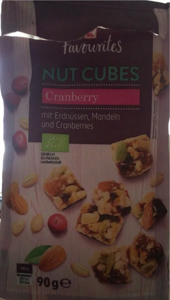 Nut Cubes Cranberry
