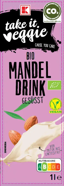 K-take it veggie Bio Mandeldrink gesüßt