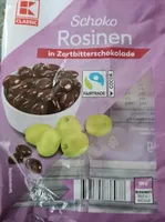 Schoko Rosinen in Zartbitterschokolade