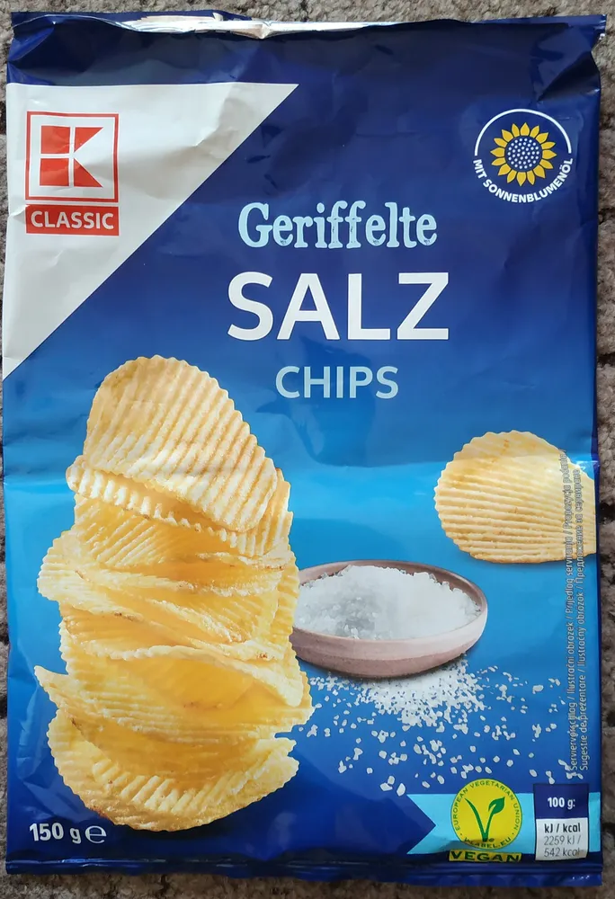 Geriffelte SALZ CHIPS
