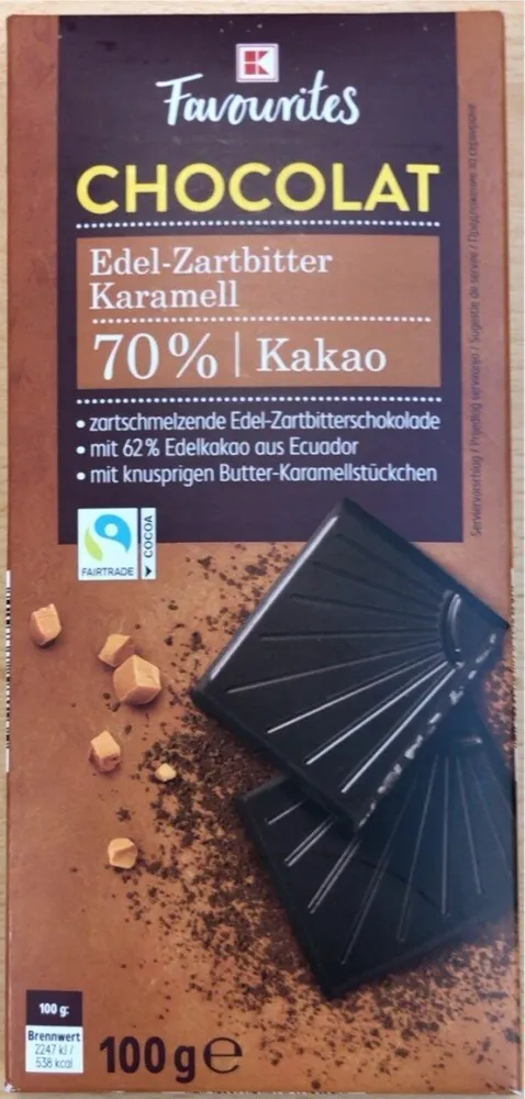 Chocolat Edel-Zartbitter Karamell 70%