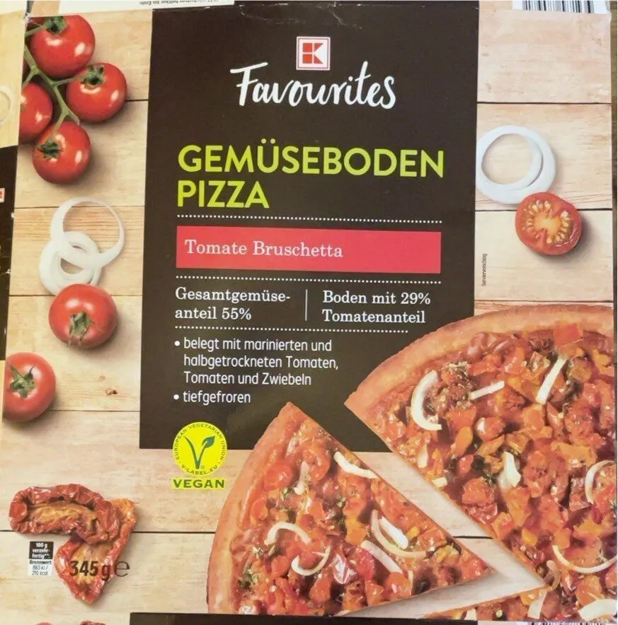 Gemüseboden Pizza Tomate Bruschetta