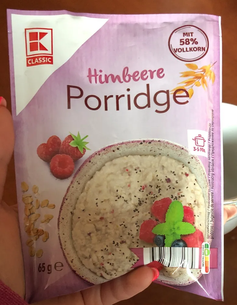Himbeere Porridge