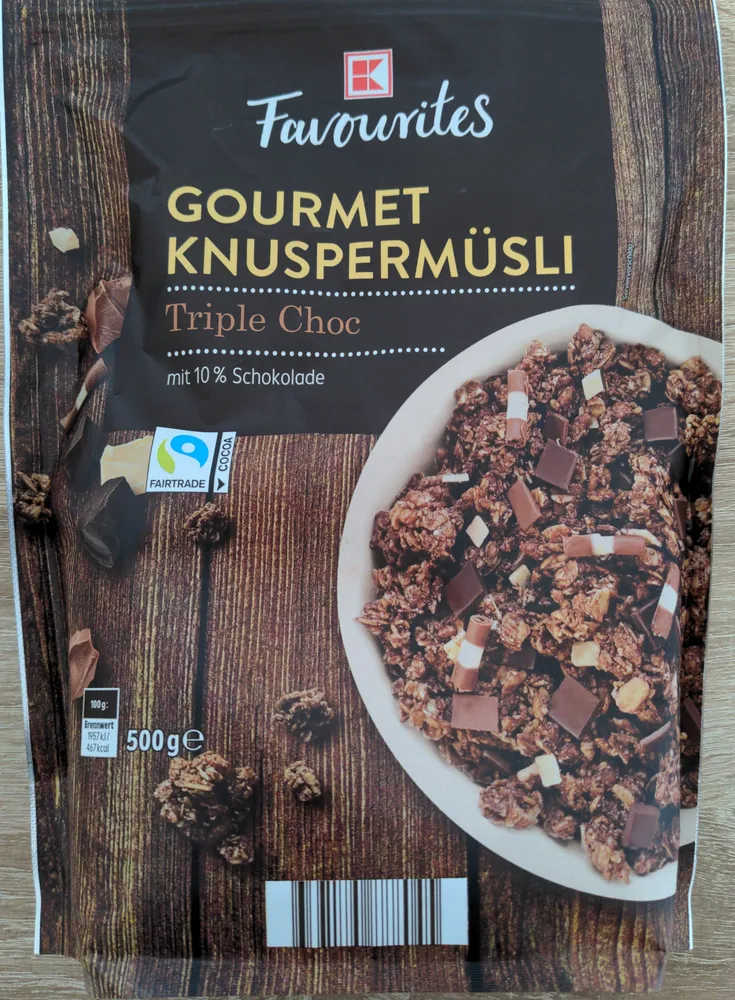 Gourmet Knuspermüsli Triple Choc