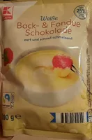 Weiße Back- & Fondue Schokolade