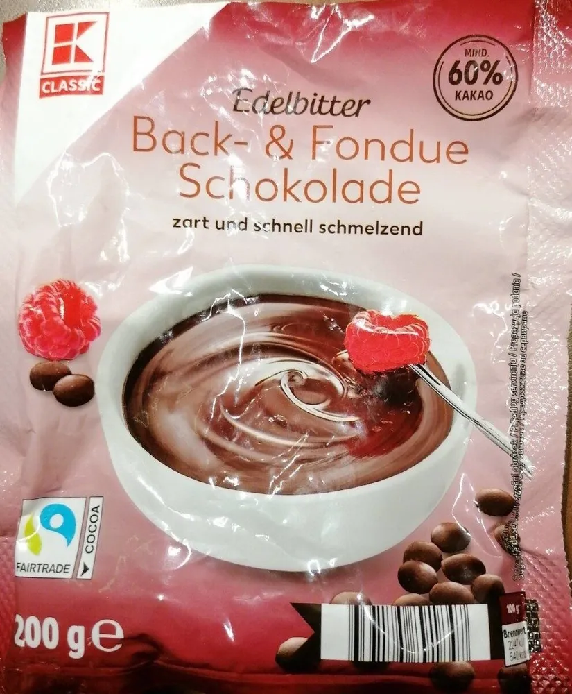 Fondue Schokolade Edelbitter