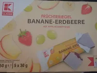 Früchteriegel Banane-Erdbeere