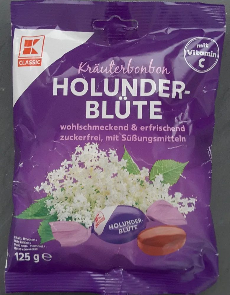 Zuckerfreie Kräuterbonbons Holunderblüte