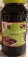 Süßkirschen entsteint, gezuckert