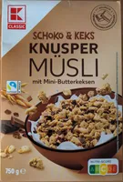 Schoko & Keks Knuspermüsli mit Mini-Butterkeksen