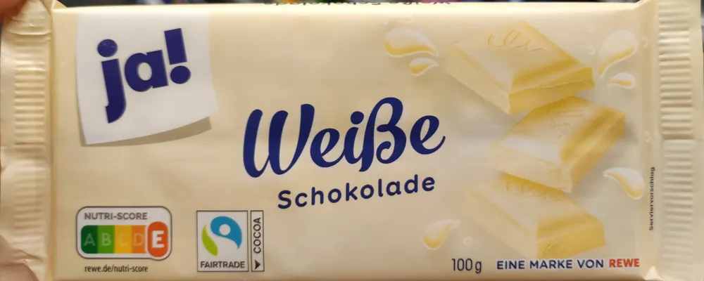 Weiße schokolade