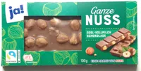 Edel-Vollmilch Schokolade Ganze Nuss