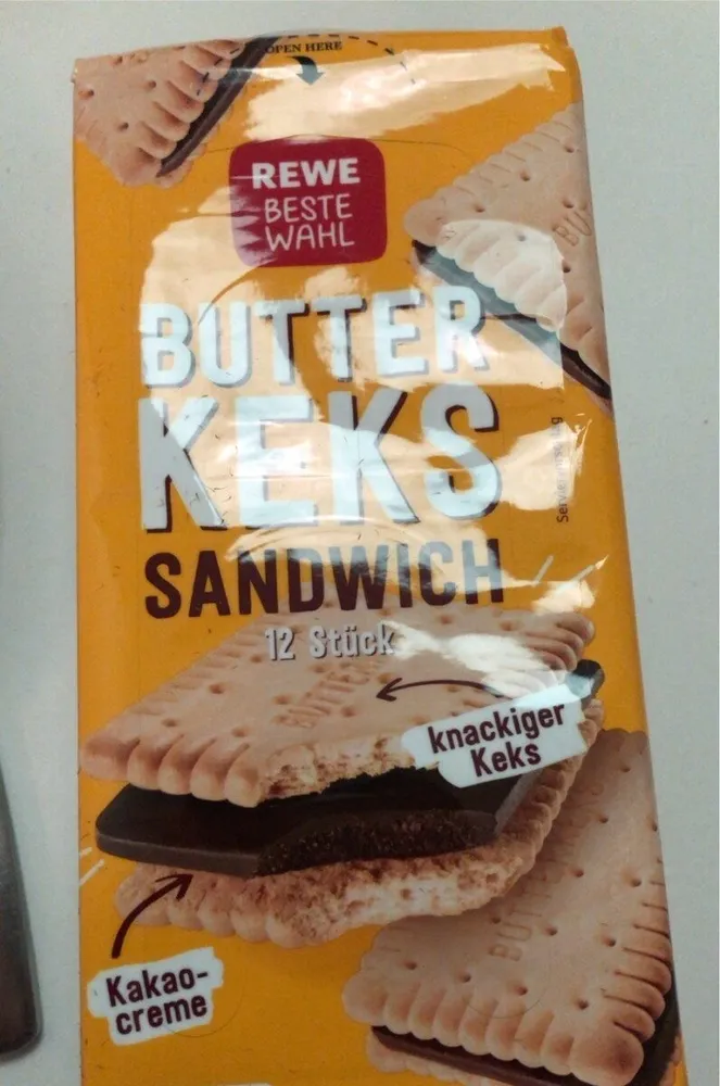 Butter keks sandwich