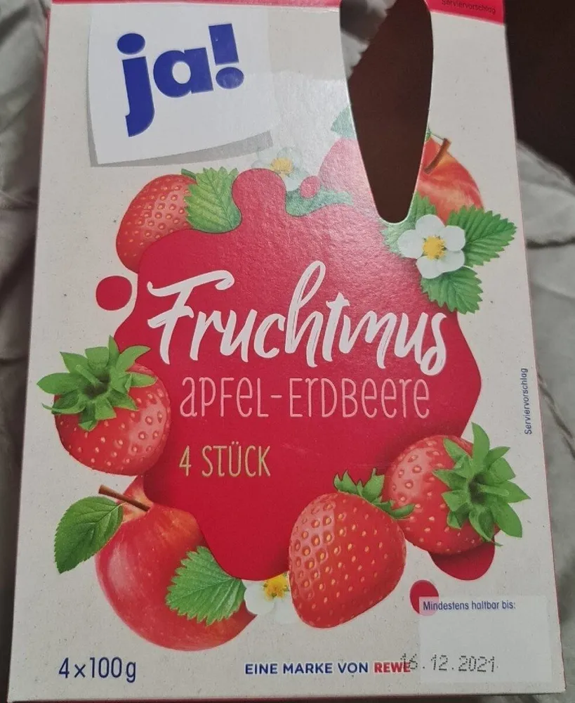 Fruchtmus Apfel-Erdbeere