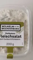 Delikates Fleischsalat mit Gurke