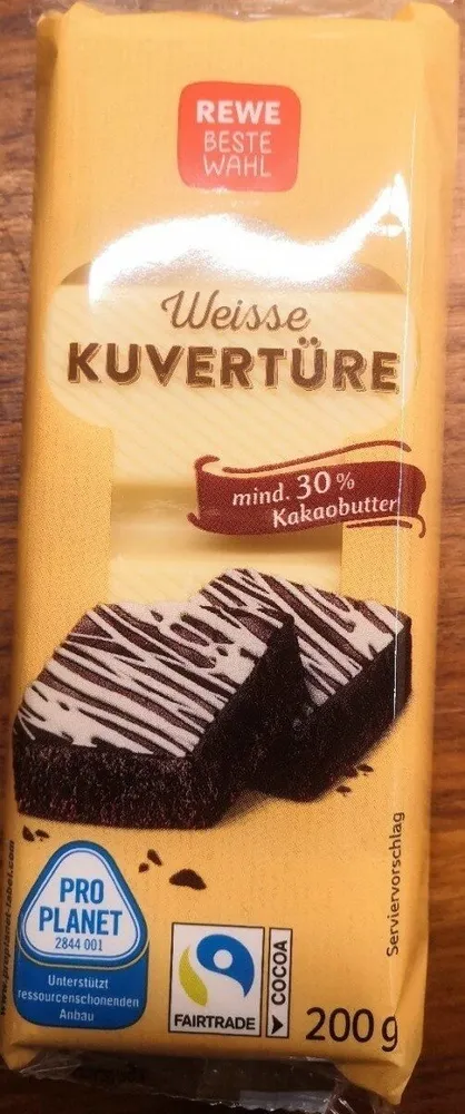 Weisse Kuvertüre