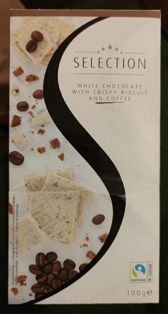 White Chocolate With Crispy Biscuit And Coffee
