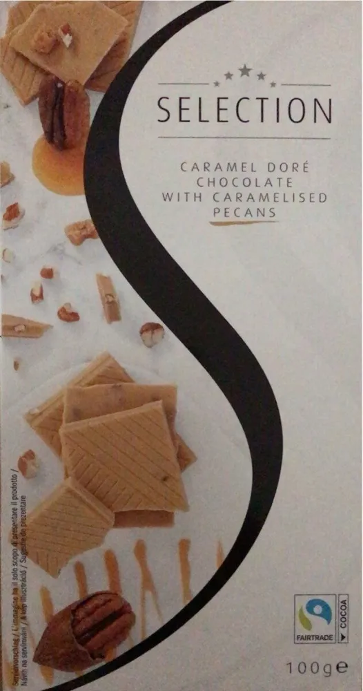 Caramel Doré Chocolate with caramelised pecans