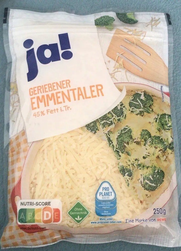 Geriebener emmentaler