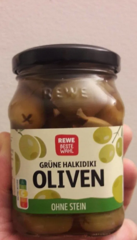 Grüne Halkidiki Oliven