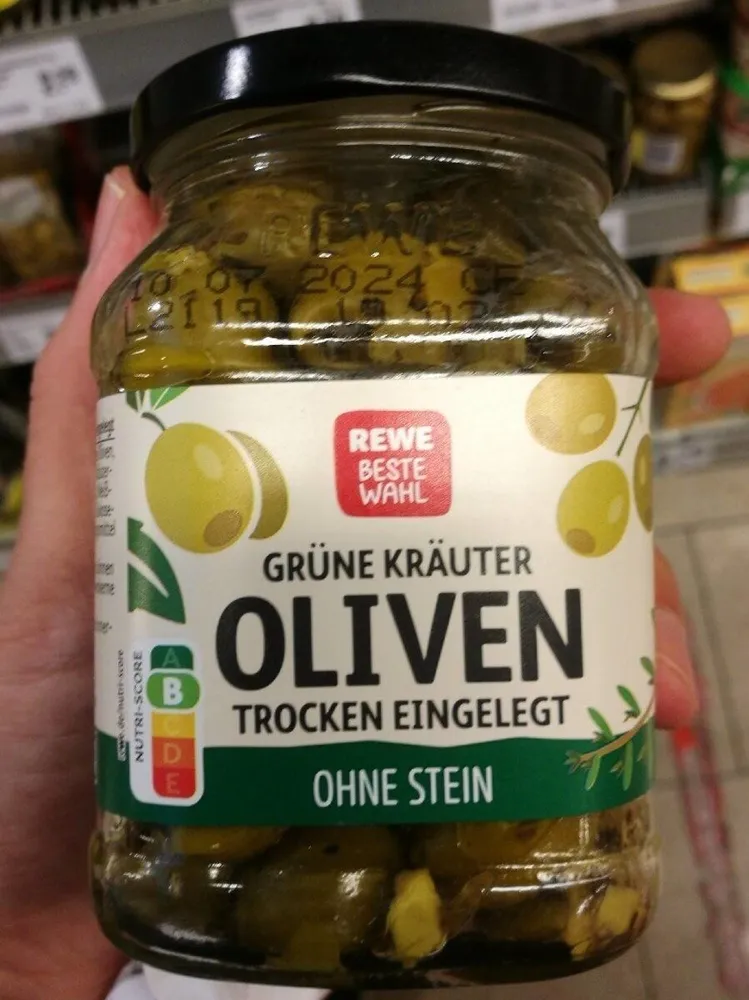 Oliven, grün ohne Stein