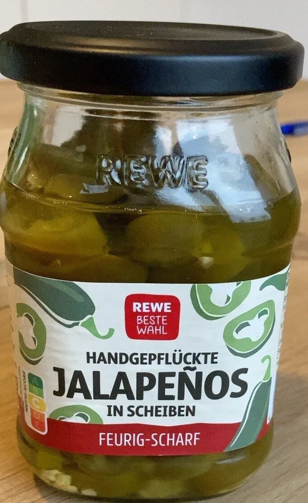 Jalapenos Gemuese in Scheiben