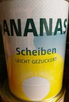 Ananas Scheiben leicht gezuckert