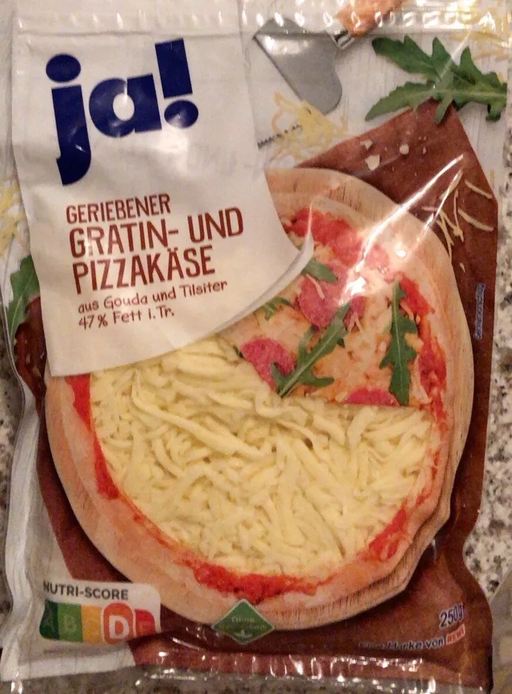 Reibekäse Gratin- und Pizzakäse