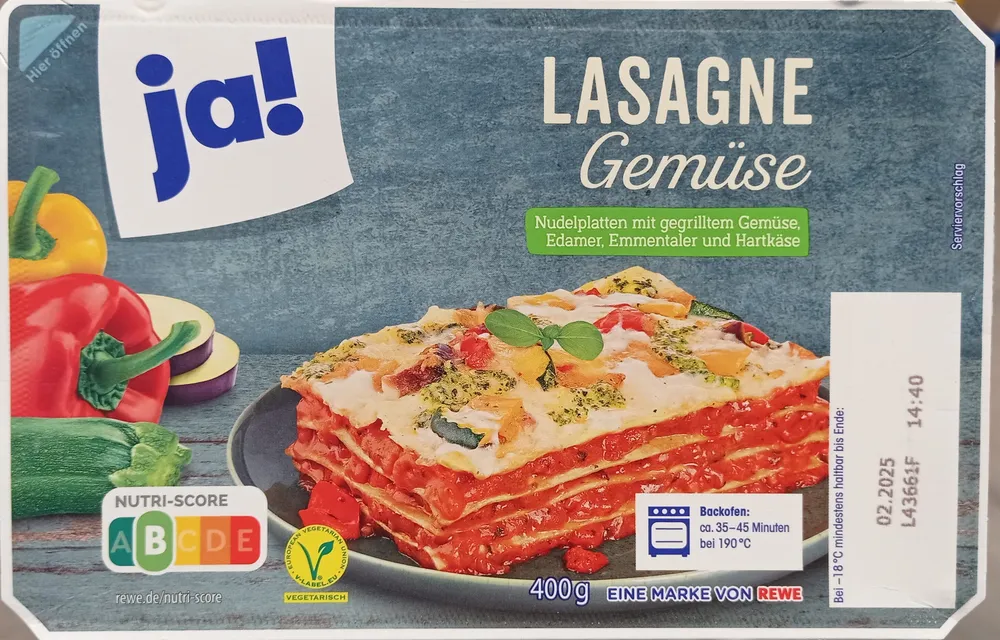 Gemüse Lasagne