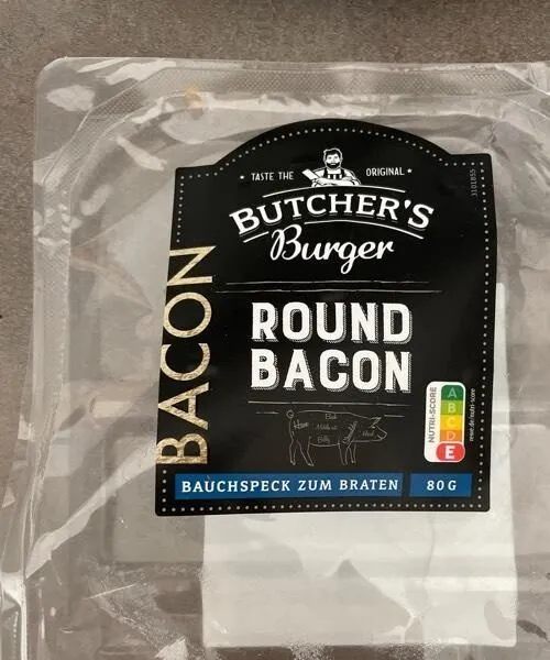 Bacon für Burger (rund)