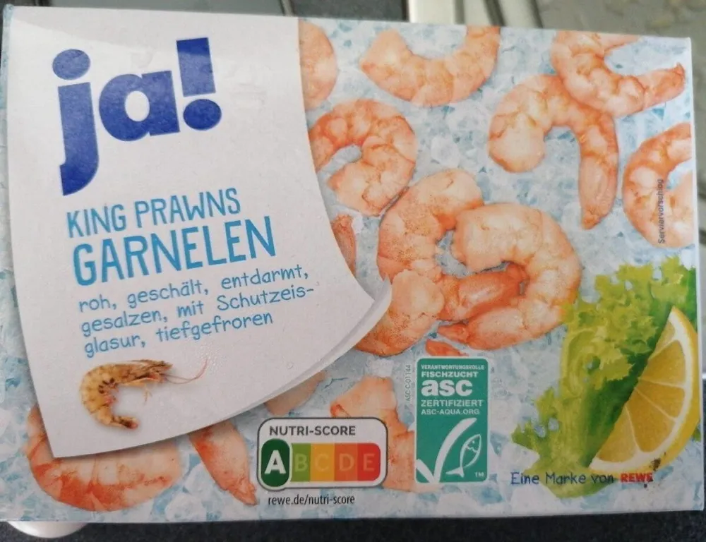 King prawns Garnelen