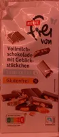 Vollmilchschokolade mit Gebäckstückchen