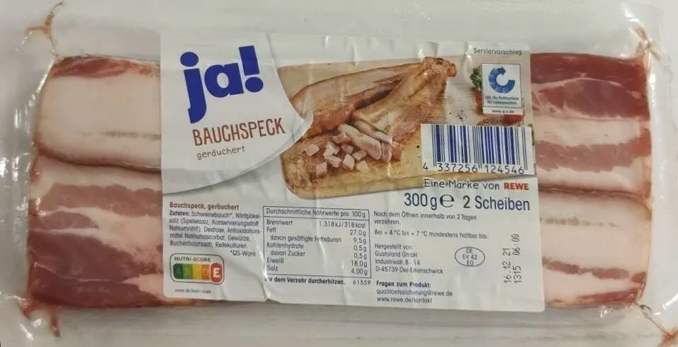 Bauchspeck geräuchert