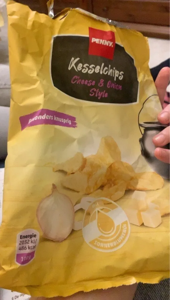 Kesselchips Chesse & onion style