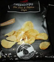 Kesselchips sea salt e pepper style