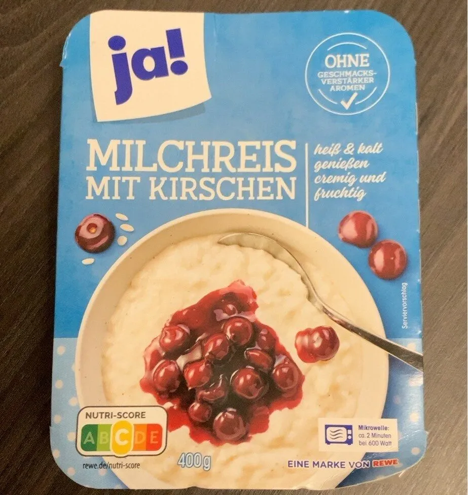 Milchreis mit Kirschen