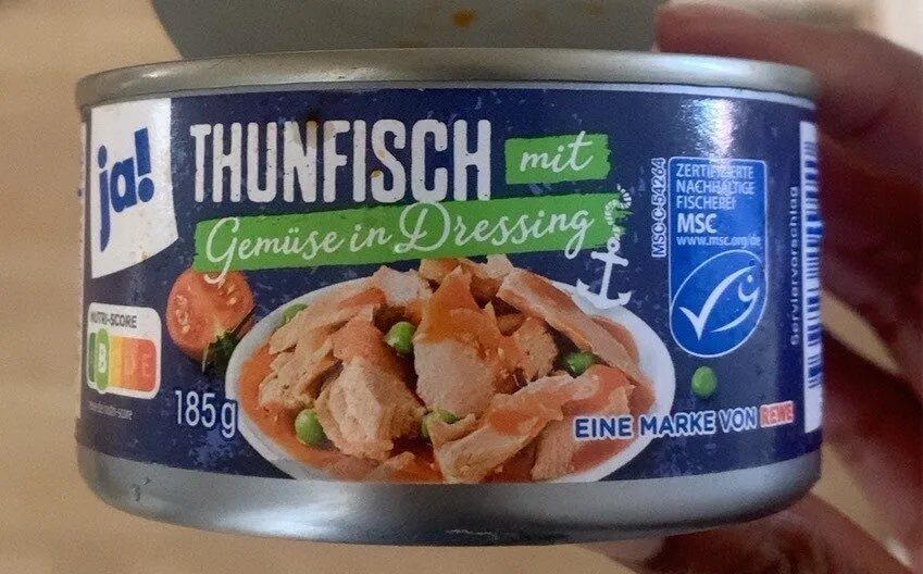 Thunfisch in Tomaten-Dressing mit Gemüse