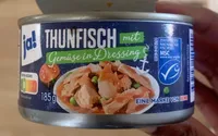 Thunfisch in Tomaten-Dressing mit Gemüse