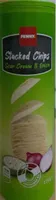 Stacked chips sour cream & onion
