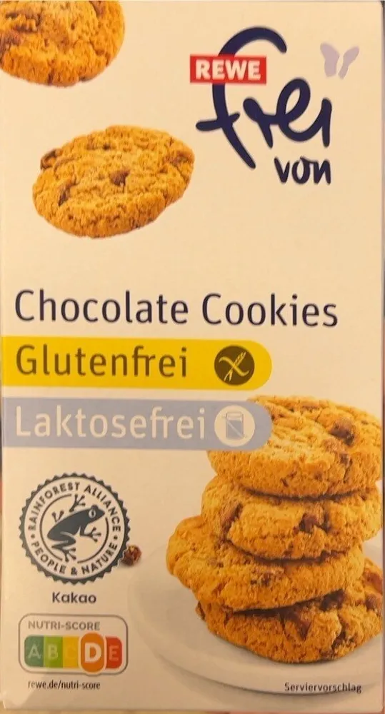 Rewe Glutenfrei Laktosefrei chocolatecookies