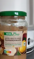 Apfel-Quitte-Birne-Bananenmark