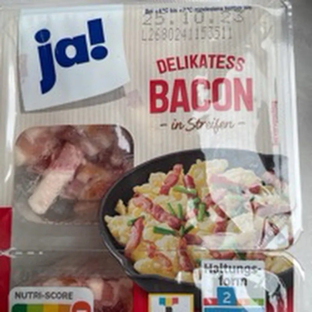 Bacon in Streifen