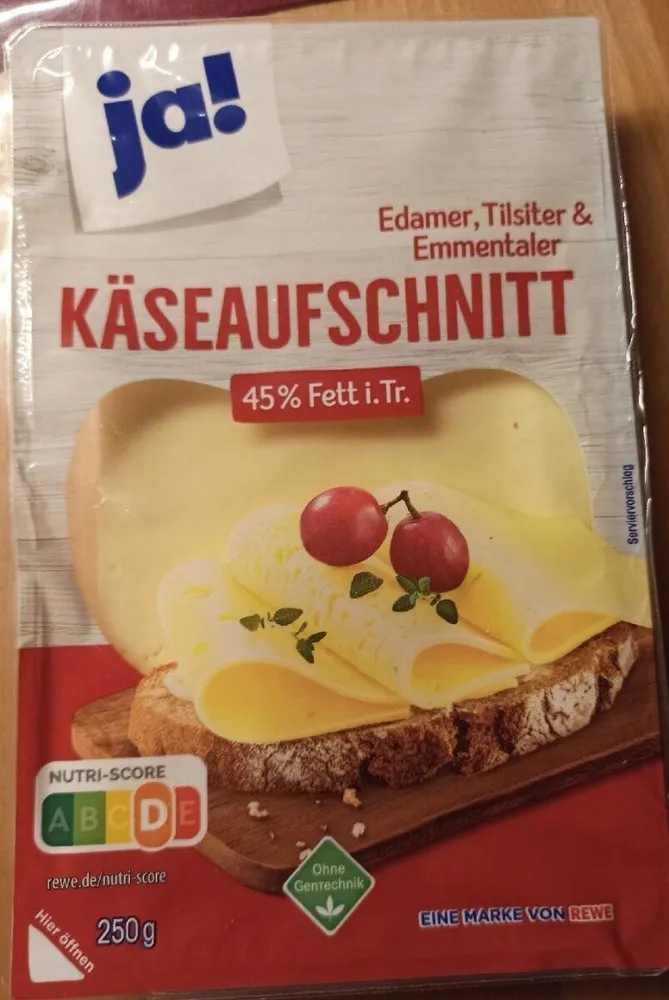 Käseaufschnitt 45% Fett i.Tr.