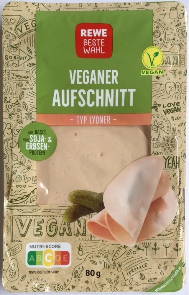 Veganer Aufschnitt Typ Lyoner