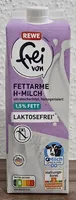 Fettarme H-Milch ultrahocherhitzt homogenisiert 1.5% Fett LAKTOSEFREI