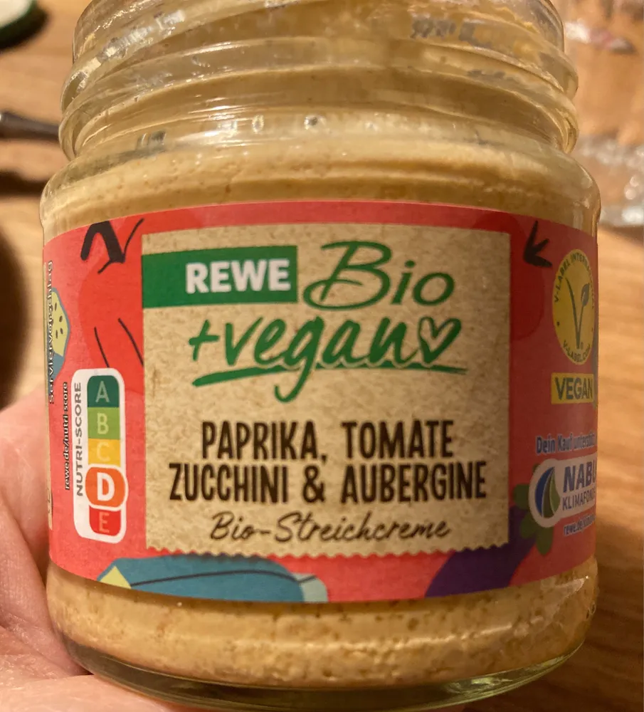 Paprika, Tomate, Zucchini & Aubergine Streichkreme