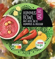 Hummus Bowl mit Rote Bete Hummus&Bulgur Salat