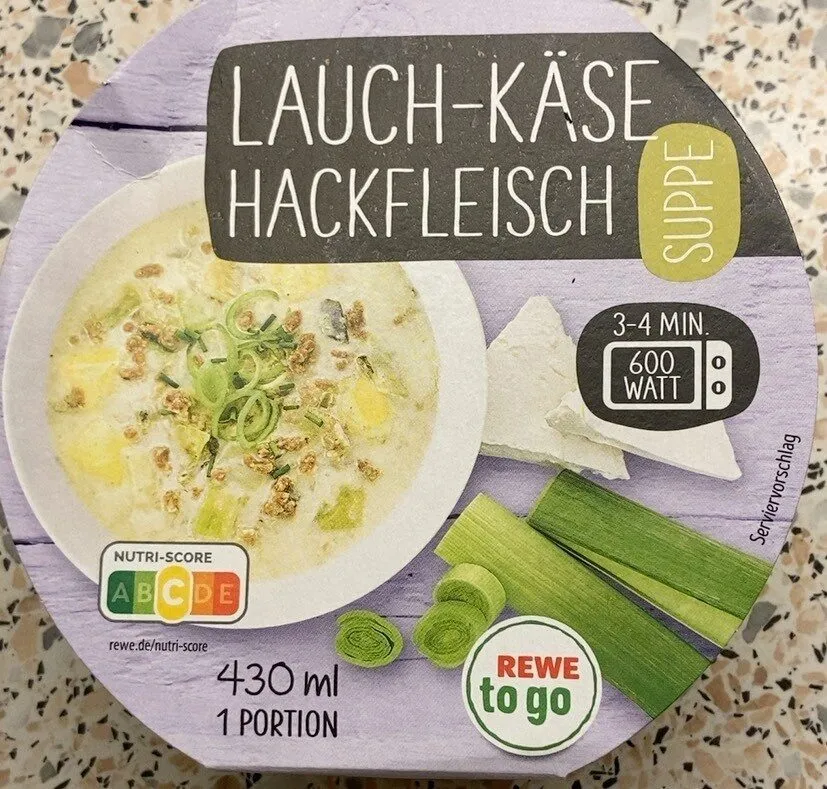 Lauch-Käse Hackfleisch Suppe