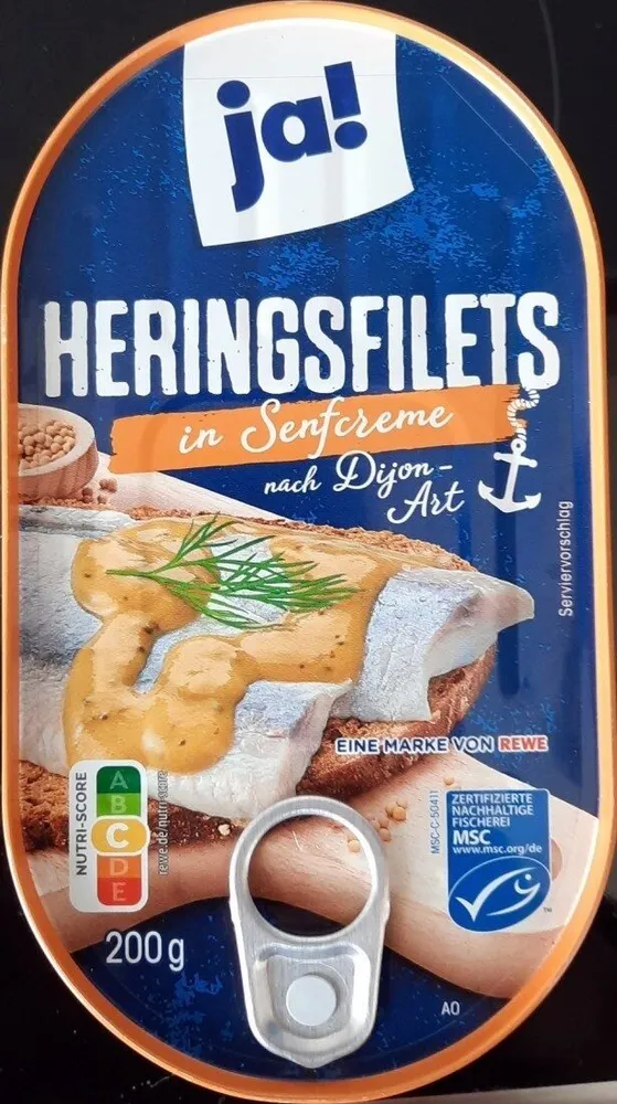 Heringsfilets in Senfcreme nach Dijon-Art