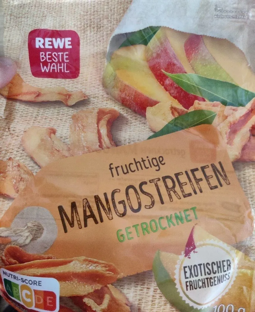 Fruchtige Mangostreifen getrocknet